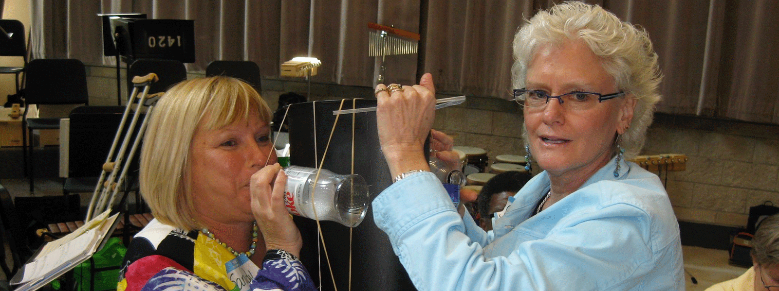 Sandy Lantz and Gretchen Wahlberg at Beatin' Path Publications