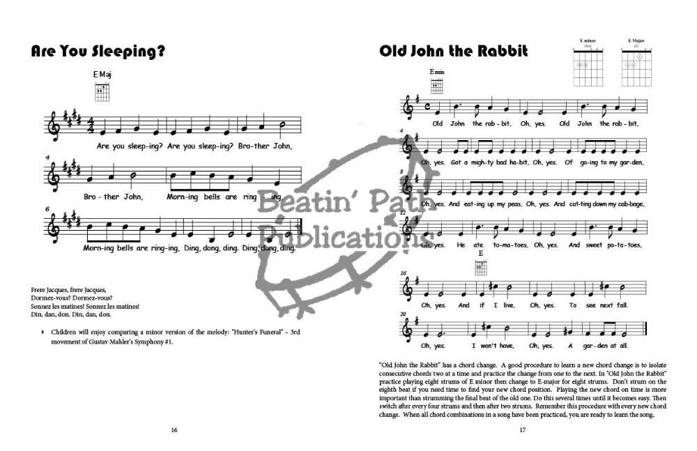 Chord charts and Fingerboards are included.