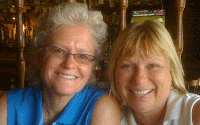 Sandy Lantz and Gretchen Wahlberg